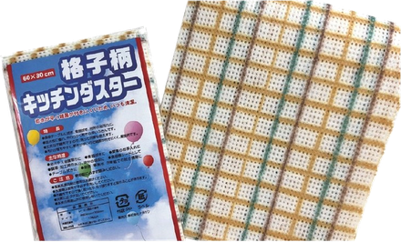 格子柄キッチンダスター１Ｐ